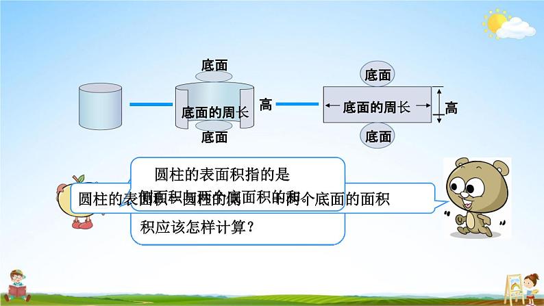 西师大版六年级数学下册《2-2 圆柱的表面积》教学课件PPT04