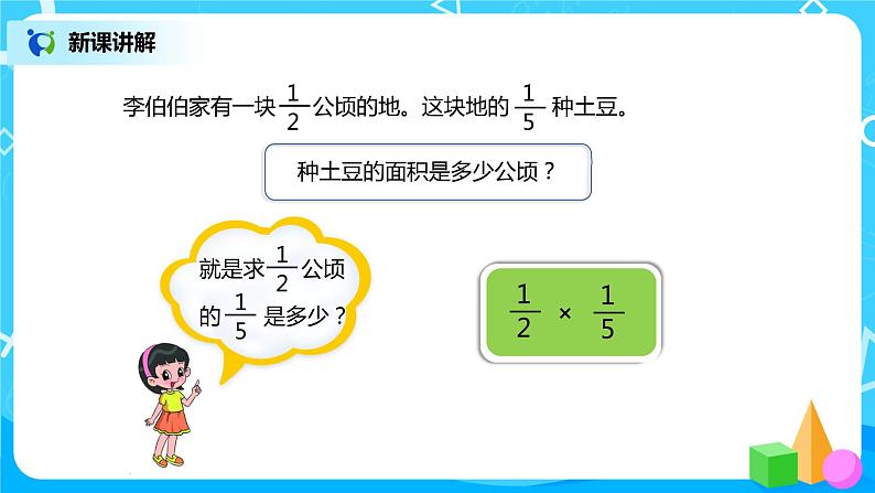 人教版小学数学六年级上册1.3《分数乘分数（1）》PPT课件+教学设计+同步练习04
