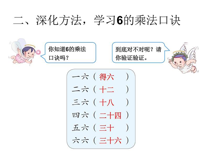 二年级数学上册课件-4.2.4  6的乘法口诀（6）-人教版04