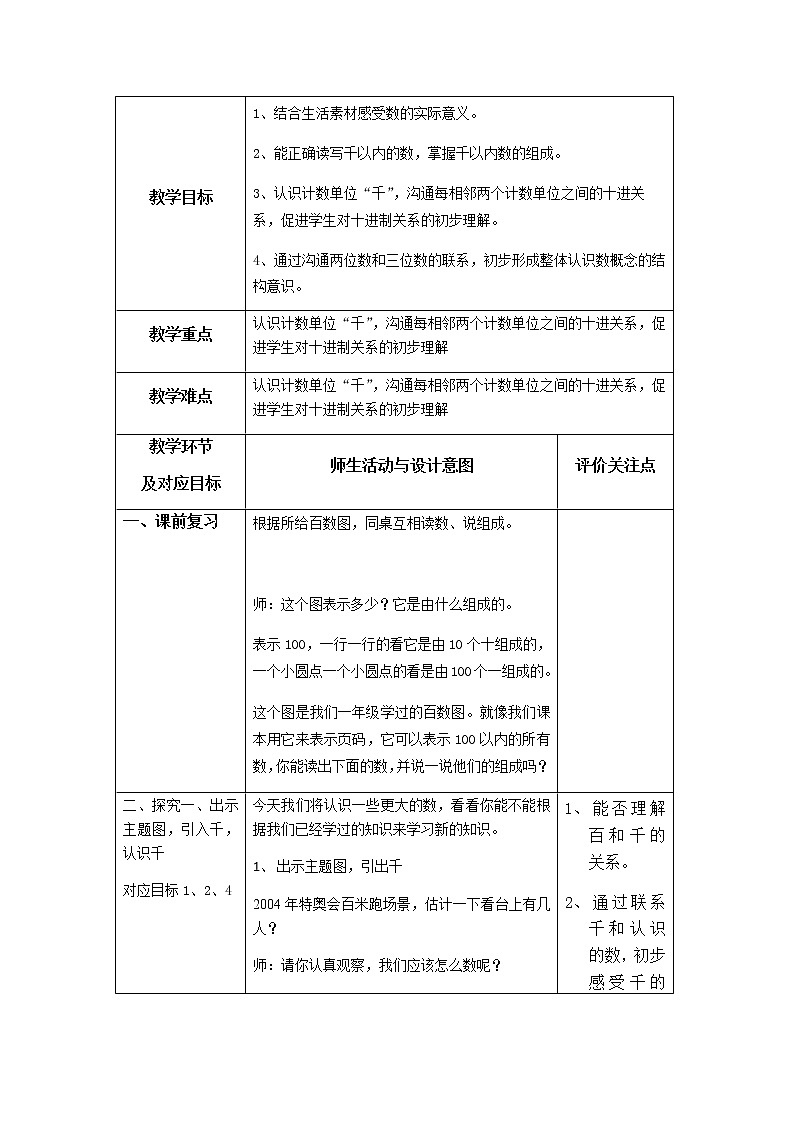 二年级下册数学教案-2.1  千以内数的认识和表达  ▏沪教版  (8)02