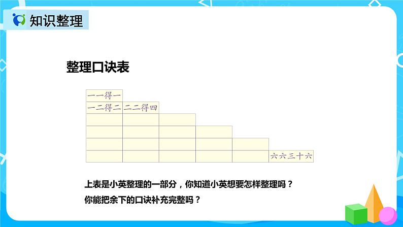 人教版数学二年级上册第四单元第十一课时《整理和复习》课件+教案+同步练习（含答案）04
