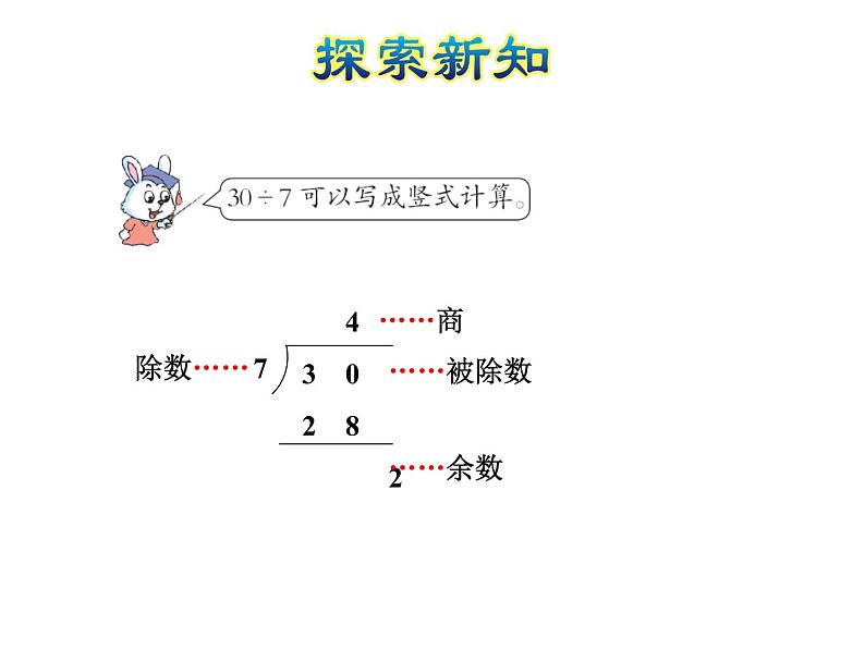 二年级下册数学课件-2.3 有余数除法的竖式计算｜冀教版（共14张PPT）第7页