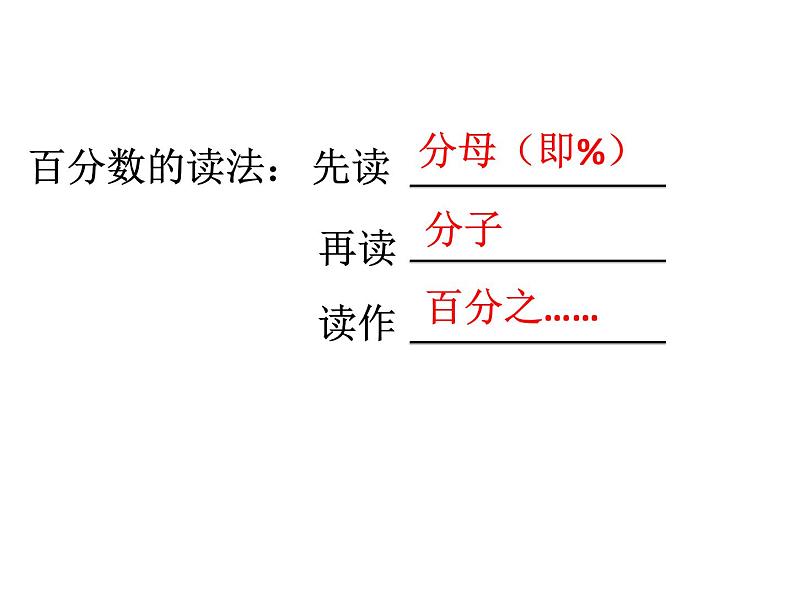 六年级上册数学课件-3.1 百分数的意义 北京版第7页