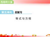 小学数学西师大版六年级下 总复习 数与代数 等式与方程 课件