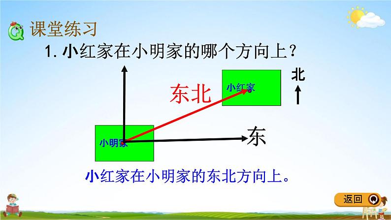 冀教版三年级数学下册《3-2 认识东北、西北、东南、西南》教学课件PPT第4页