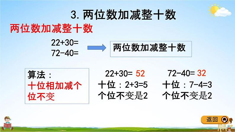 冀教版一年级数学下册《整理与评价2  100以内数的加减法》教学课件PPT第5页