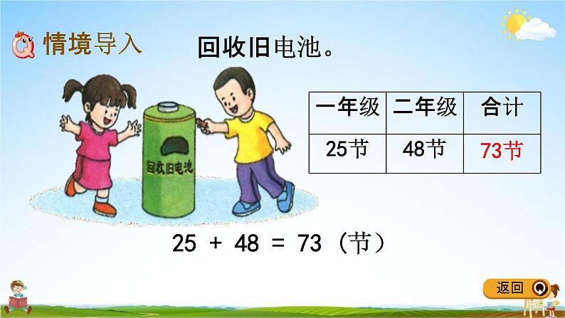 冀教版一年级数学下册《7-3 估计两位数加两位数十位上是几》教学课件PPT02