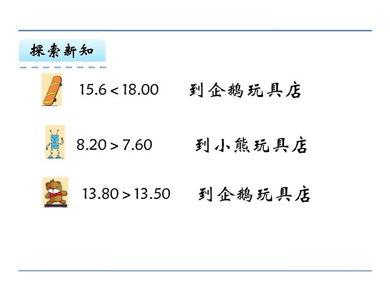 冀教版小学数学三下 6.1.3比较小数的大小 课件第7页