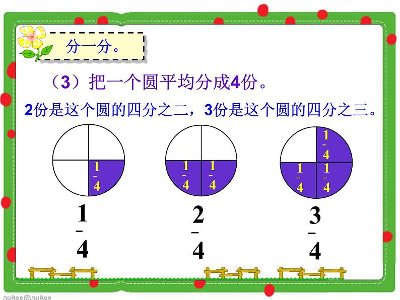 冀教版小学数学三下 8.1.2认识几分之几 课件第5页