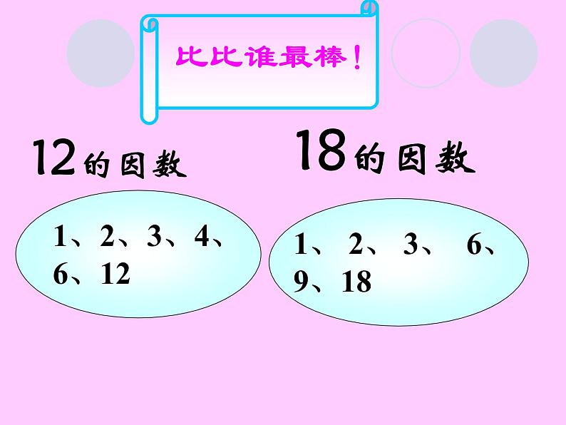 五年级下册数学课件－3.3公因数 ｜北京版第3页