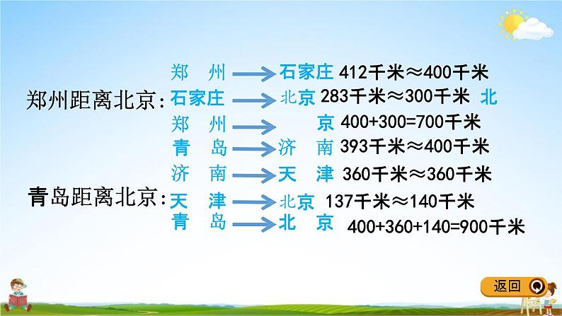 冀教版四年级数学下册《3-5 速度、时间与路程》教学课件PPT第4页