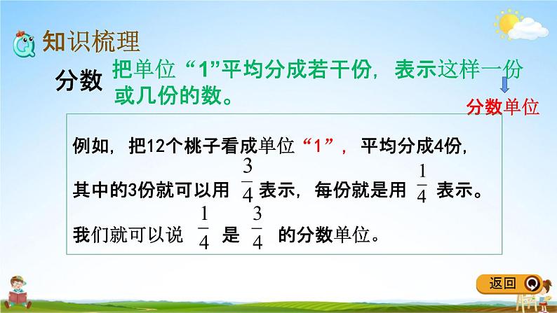 冀教版四年级数学下册《整理与评价1 小数、分数的认识》教学课件PPT03