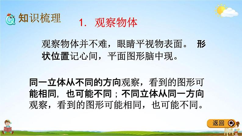 冀教版四年级数学下册《整理与评价4 观察物体、多边形的认识》教学课件PPT03