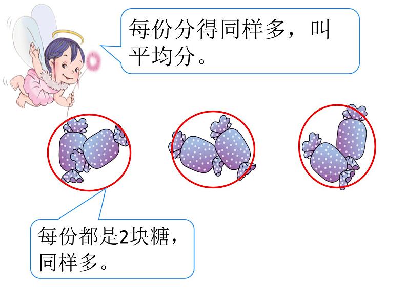 二年级数学下册课件 - 2.1.1 平均分 - 人教版（共19张PPT）第4页