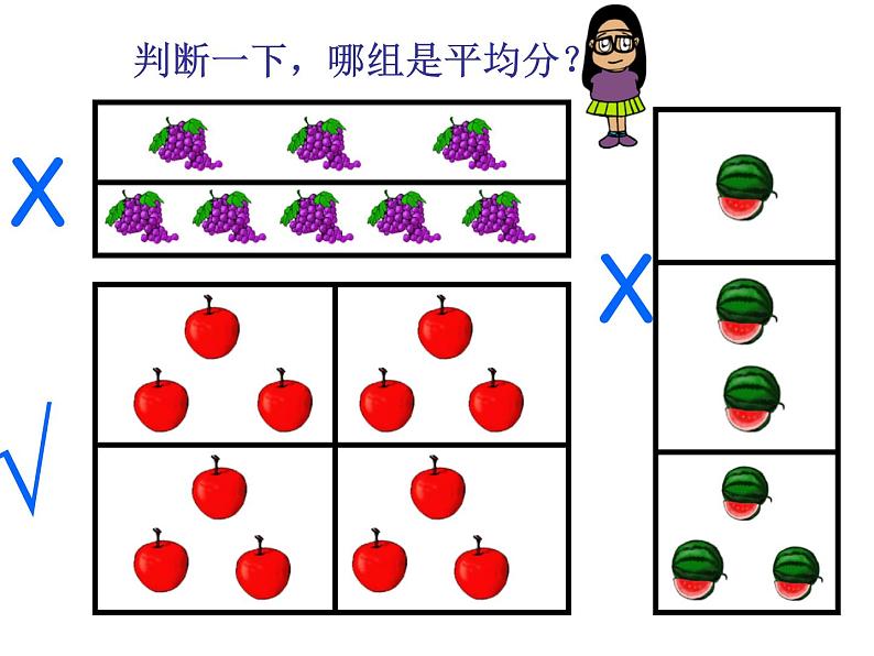 二年级数学下册课件 - 2.1.1 平均分 - 人教版（共19张PPT）第5页