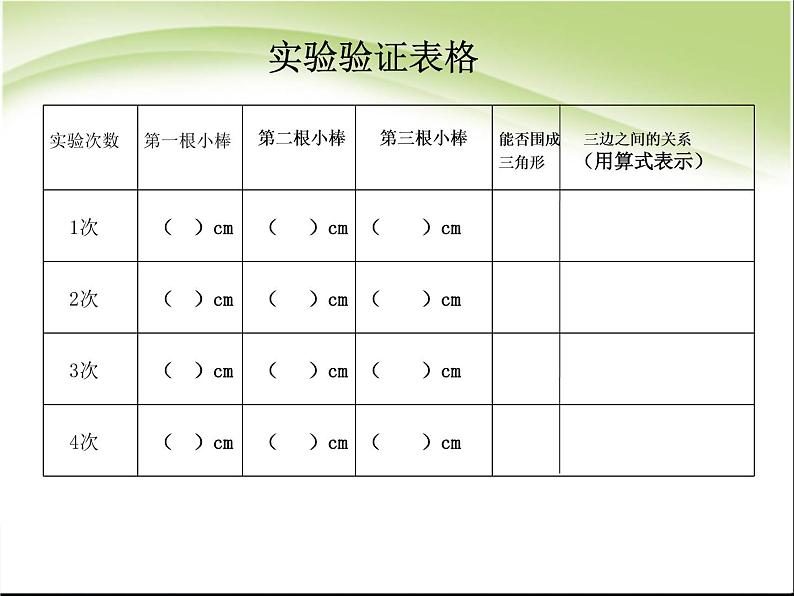 青岛版四下数学  4.2三角形的三边关系 课件06