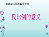 苏教版六下数学 6.3反比例的意义 课件