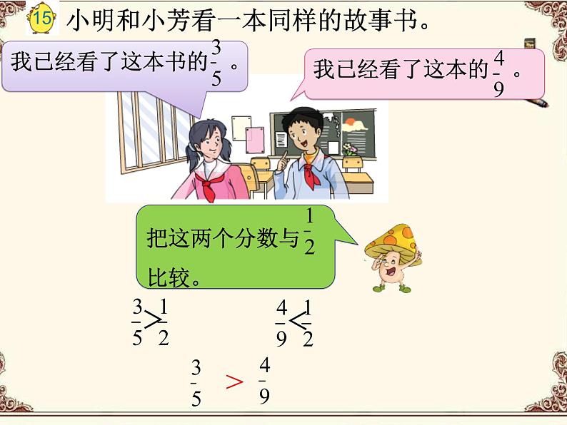 苏教版五下数学 4.12分数的大小比较 课件第7页