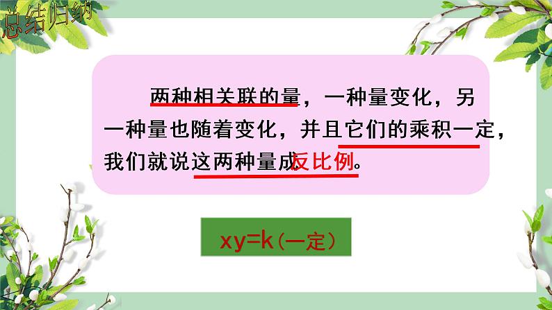 青岛版六下数学 3.3反比例 课件08