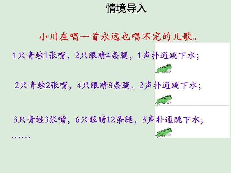 青岛版四下数学  2.2用字母表示数量关系、公式、定律 课件第2页