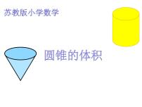 苏教版六年级下册二 圆柱和圆锥课文配套课件ppt