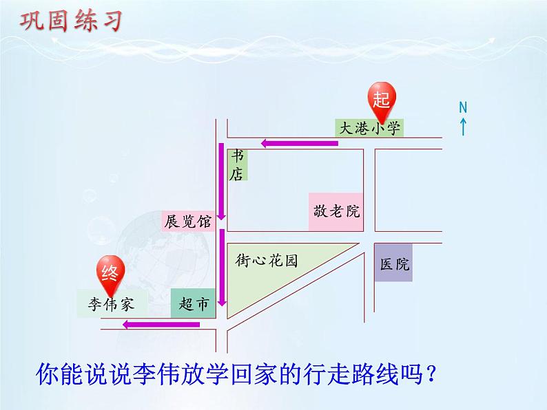 5.3描述行走路线 课件第6页