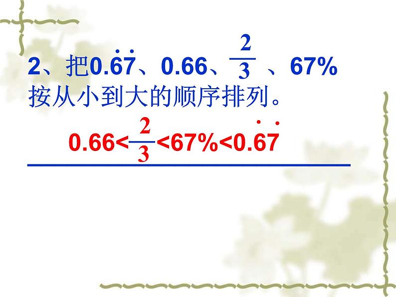 7.1.3分数、百分数的认识 课件07