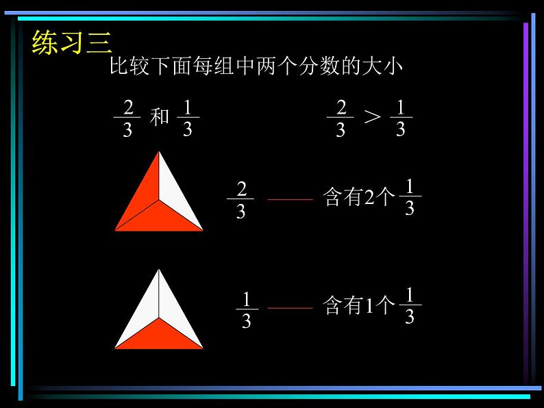 4.13分数大小比较练习 课件第4页