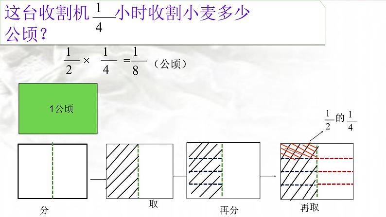 五年级下册数学课件－4.1.3分数乘分数｜冀教版（2014秋）第4页