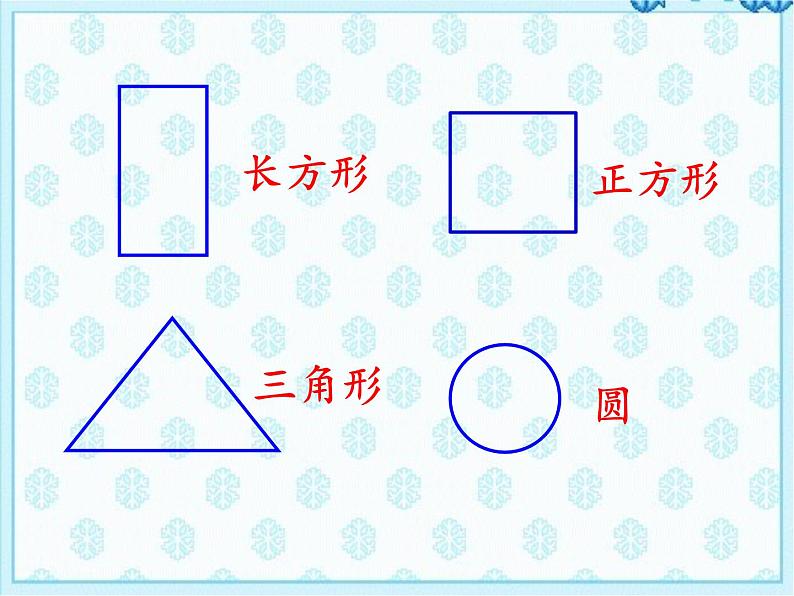 2.1认识长方形、正方形、三角形和圆  课件第6页