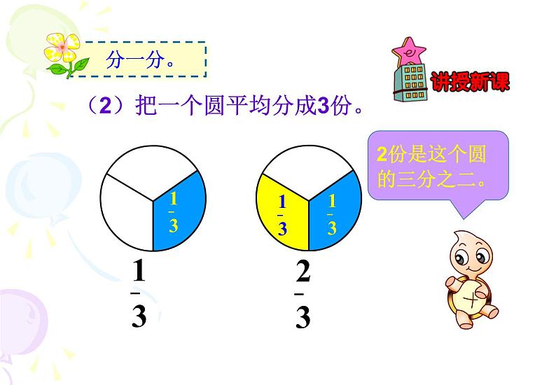 冀教版小学数学三下 8.1.2认识几分之几 课件第6页