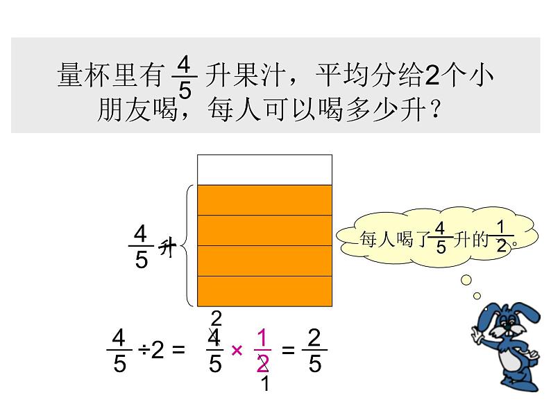 五年级下册数学课件－6.1.2一个数除以分数｜冀教版（2014秋）第7页