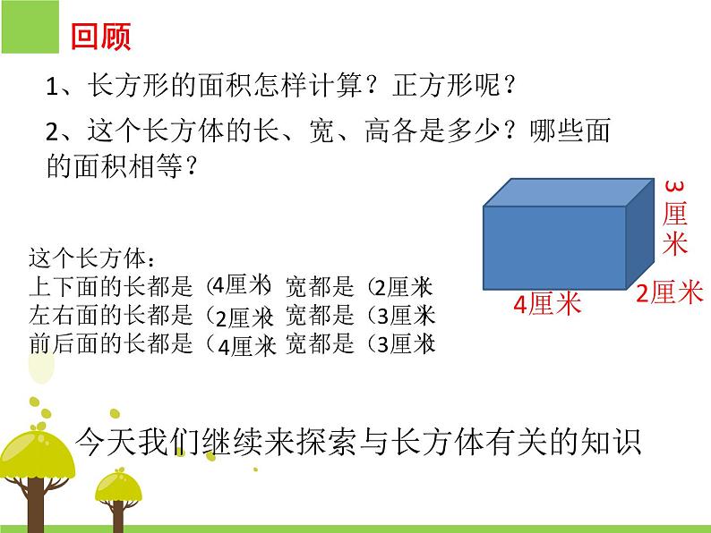 7.2长方体和正方体的表面积   课件第2页