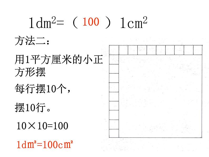 三年级下册数学课件－1.4平方分米 ｜沪教版07