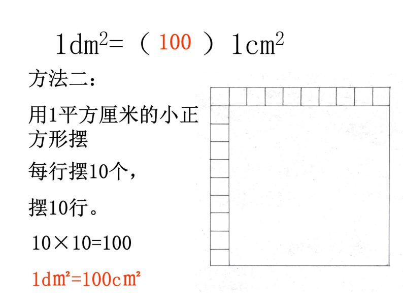 三年级下册数学课件－1.4平方分米 ｜沪教版07