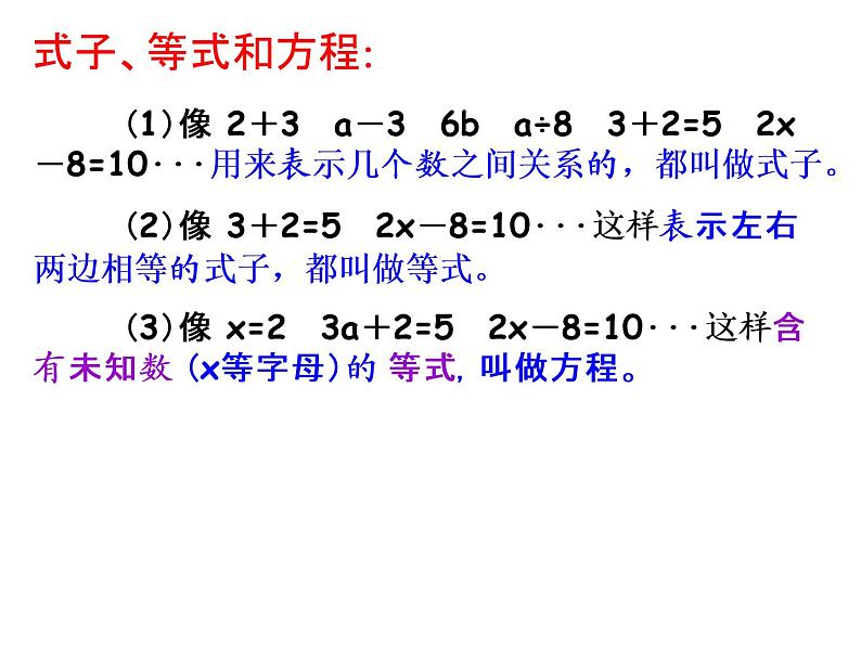 总复习  式与方程 课件第2页