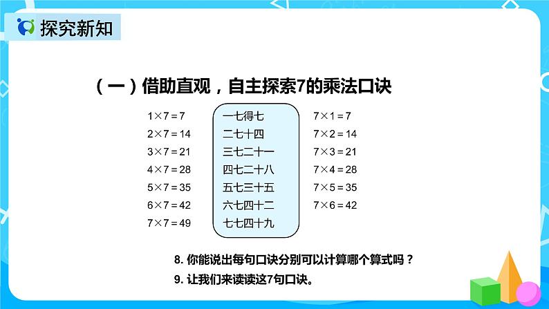 人教版数学二年级上册第六单元第一课时《7的乘法口诀》课件PPT07