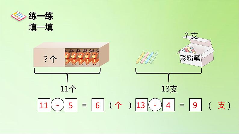 2021-2022学年一年级下学期数学第二单元2.4整理和复习第3课时（课件）第5页