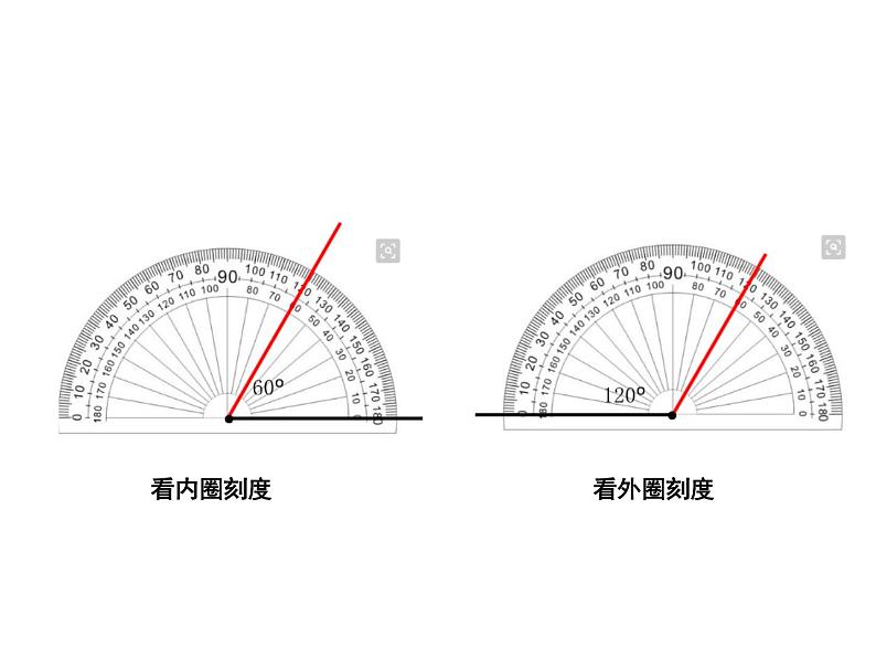 小学数学 冀教课标版 四年级上册 画指定度数的角 课件第5页