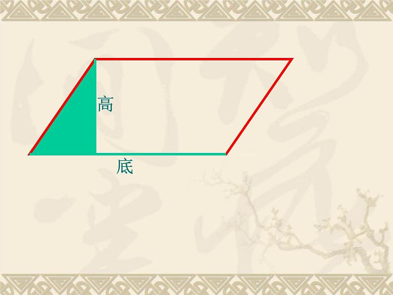 小学数学 青岛课标版 五年级上册 一（平行四边形的面积）平行四边形的面积 课件第8页