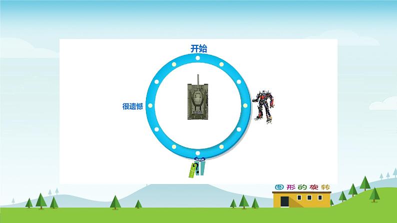 小学数学 青岛课标版 五年级上册 二（图形的旋转）图形的旋转教学 课件第2页