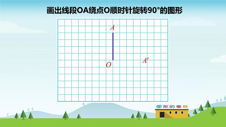 小学数学 青岛课标版 五年级上册 二（图形的旋转）图形的旋转教学 课件第5页