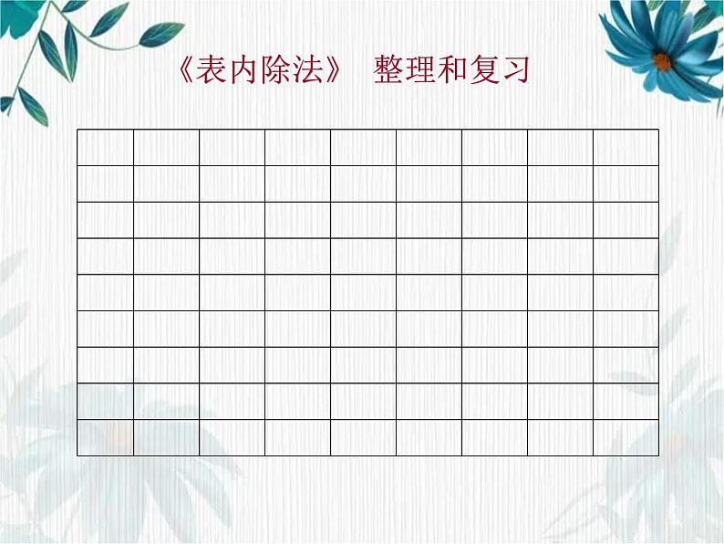 二年级下册 表内除法 整理和复习 优质课件第3页