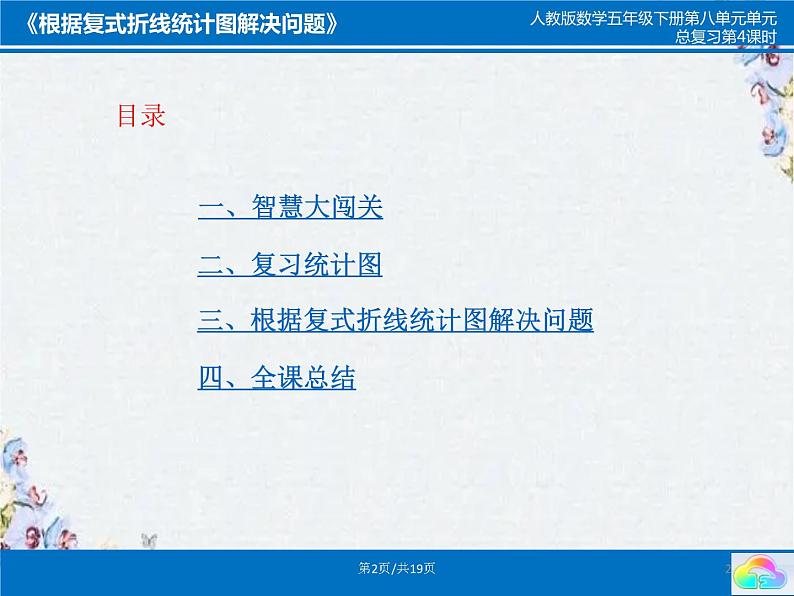 《根据复式折线统计图解决问题》课件第2页