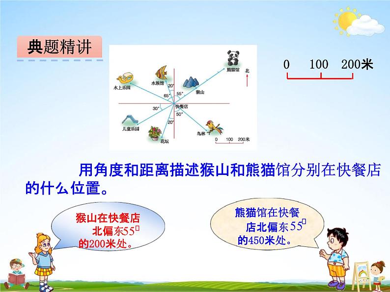 冀教版六年级数学下册《2-1 用方向和距离确定物体的位置》课堂教学课件PPT第6页