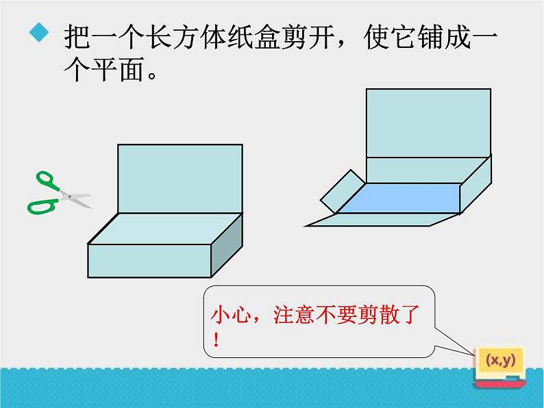 冀教版小学数学五下 3.2长方体和正方体的平面展开图 课件第3页