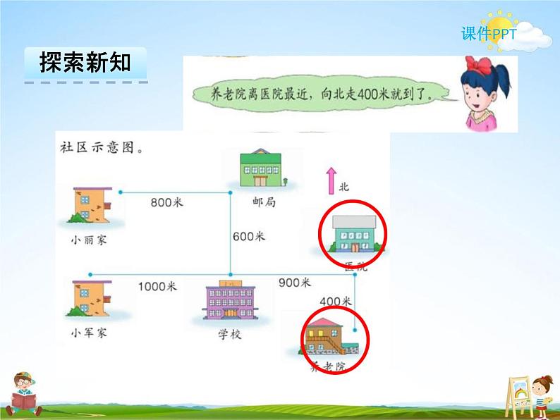 冀教版三年级数学下册《3-2 认识路线》课堂教学课件PPT第6页