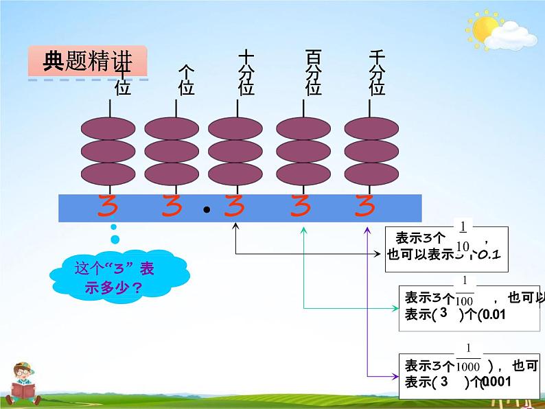 冀教版四年级数学下册《6-2 小数的读写》课堂教学课件PPT第7页