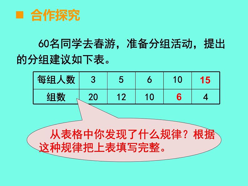 小学数学西师大版六年级下 3.3反比例 课件第3页