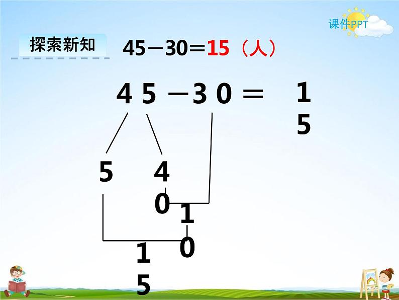 冀教版一年级数学下册《5-4 两位数减整十数》课堂教学课件PPT06